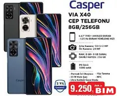 CASPER VİA X40 CEP TELEFONU 8 GB / 256 GB